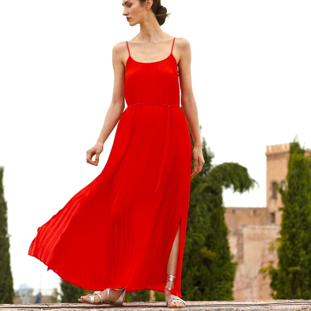 Banana republic accordion dress